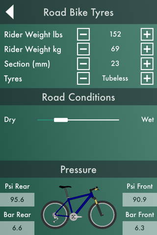 Bike Workshop  : Tire Pressure Calculator, Gear Ratio Calculator, and Speedometer screenshot 4