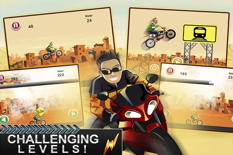 Nitro Drag Bike Race - Stunts HighWay Rider screenshot 2