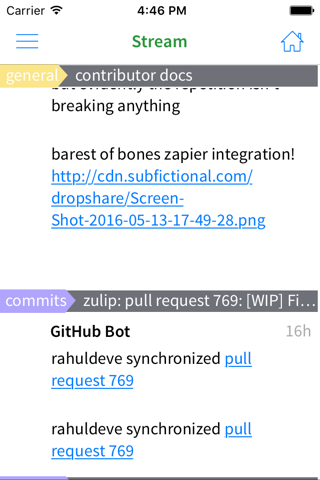 ZulipReader screenshot 2