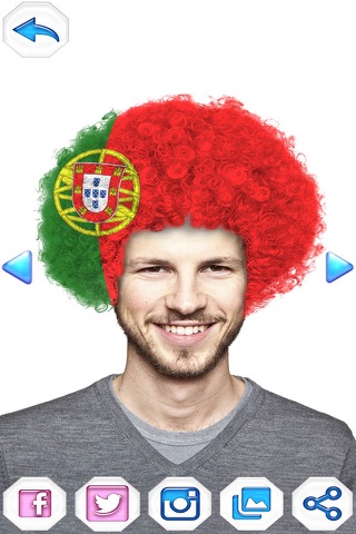 Fan Hairstyle Editor – Football Cheerleader Wig stickers for Euro Cup 2016 screenshot 4