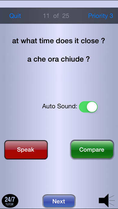 Italian Phrases 24/7 Language Learning Screenshot 5