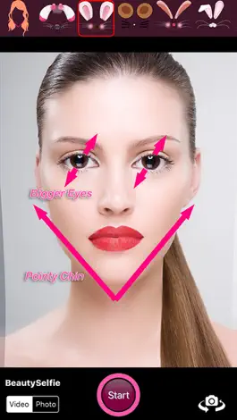 Game screenshot SelfieV Beauty Face Video Camera mod apk