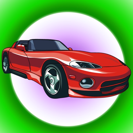 Racing car quick speed do not crash games icon