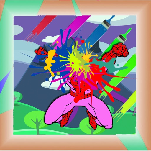 Paint For Kids Cartoon spider man Version Icon