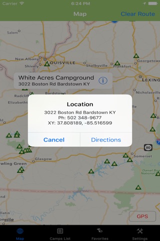 Kentucky – Camping & RV spots screenshot 4