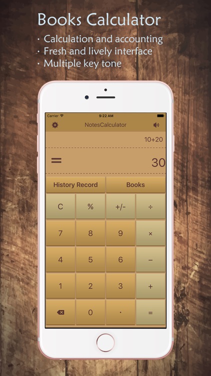 Remark calculator- store the history, editing and notes of each operation content, scale, live voice broadcast