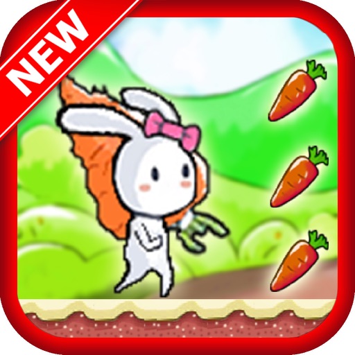 Cute Bunny Jumping - Free Addictive Running Icon