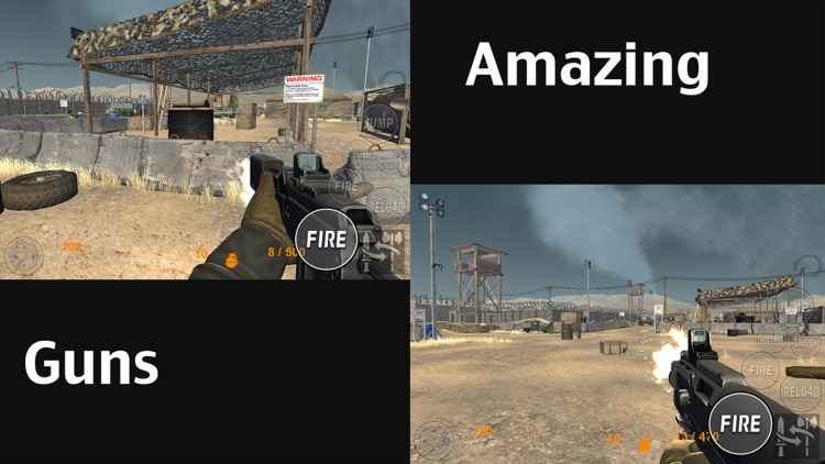 Real Trigger FPS Weapons Shooting Test : Desert Range Mission Game