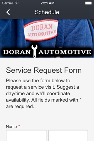 Doran Automotive screenshot 2