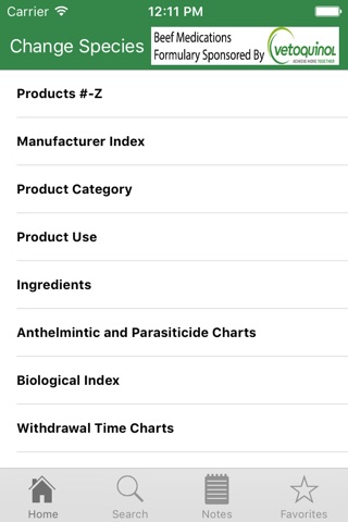 Bovine Medications Formulary Canada screenshot 2