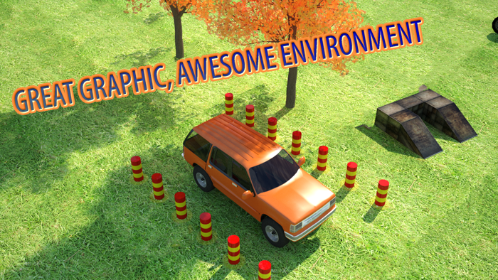 3D Car Parking - multi level driving test and  obstacle course 2016