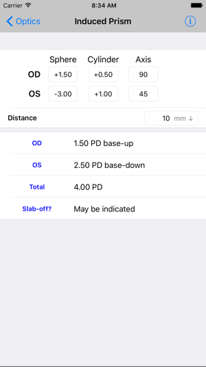 Optics Clinical Calculator(圖2)-速報App