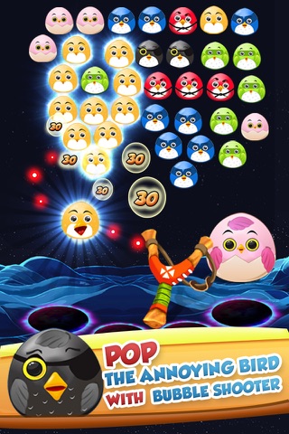 Pop The Birdy - Bubble Shooter Cross Finger Puzzles screenshot 3