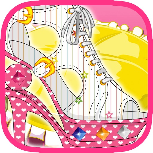 高跟鞋公主 - 灰姑娘的水晶鞋，甜心娃娃的时装美鞋搭配免费益智游戏 icon