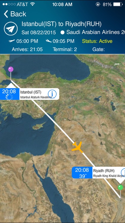 Riyadh King Kahlid Airport - Flight Tracker Premium Saudi Arabian RUH airlines