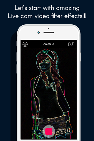 Live Cam video filter: Free video booth effects live on camera screenshot 2
