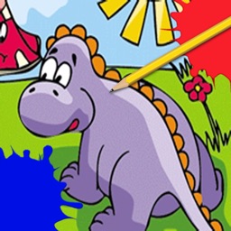 Kids Coloring Book Dinosaurs HD