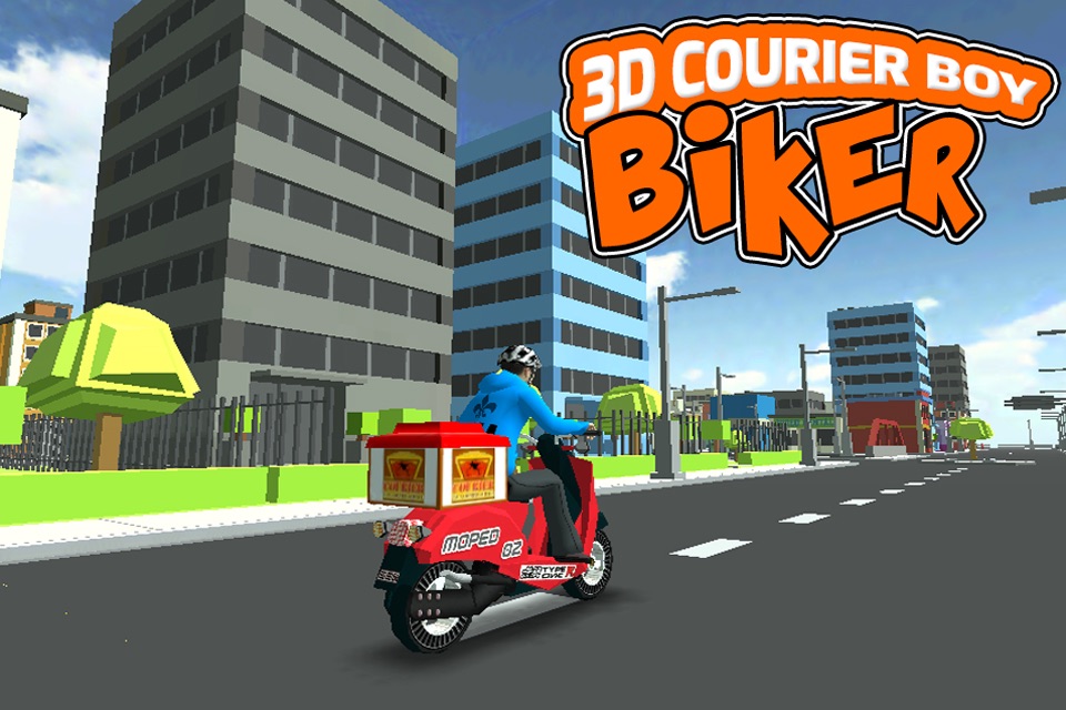3D Courier Boy Biker screenshot 2