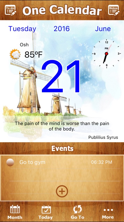 One Calendar - All in one calendar (Awesome, To-do list, Weather, Notes ...)