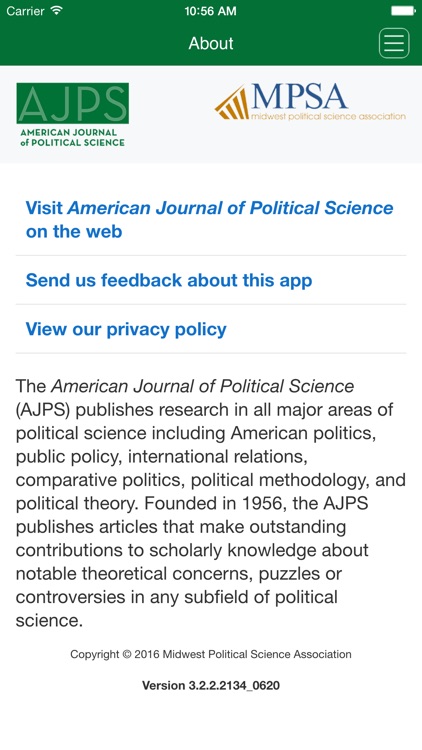 American Journal of Political Science screenshot-3