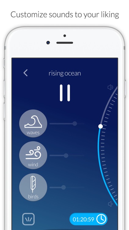 Sleeponit for iPhone - beautiful nature sound settings to help you sleep and relax