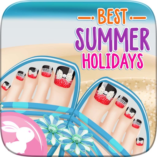 Holiday Toe Nails Spa Beautiful Princess Girls - Makeover And Games Dressup Nails Art & Polish iOS App