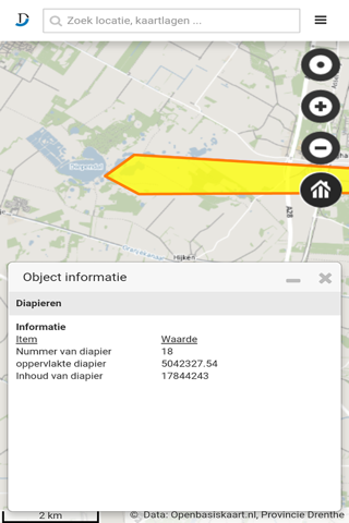 Geoportaal Drenthe screenshot 2