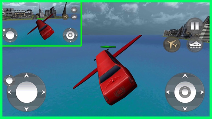 Floating Limo Flying Car Simulator - Futuristic Driving Stunts - Airplane Flight Pilot