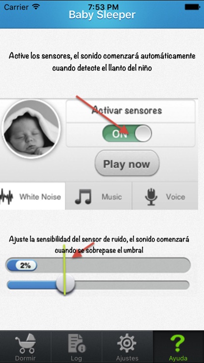 Baby sleeper: sonidos del vientre materno y ruido blanco para calmar a tu bebé screenshot-4