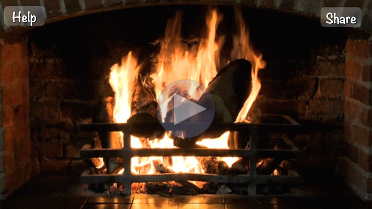 Fireplace - live free scenes with relaxing flames & sounds for stress relief and deeper sleep