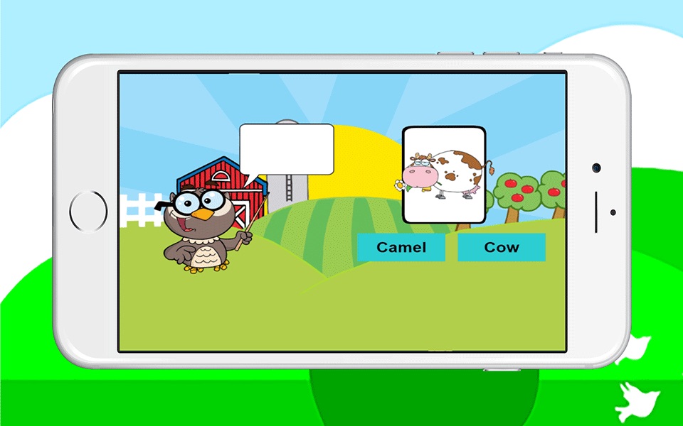 Baby animals first words fun learning education game screenshot 2