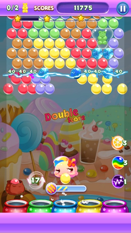 Bubble Mania Sweet Candy Pop: Bubble Shooter Puzzle HD 2016 screenshot-4