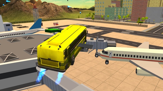 Flying Bus Driving Simulator - Racing Jet Bus Airborne Fever(圖3)-速報App