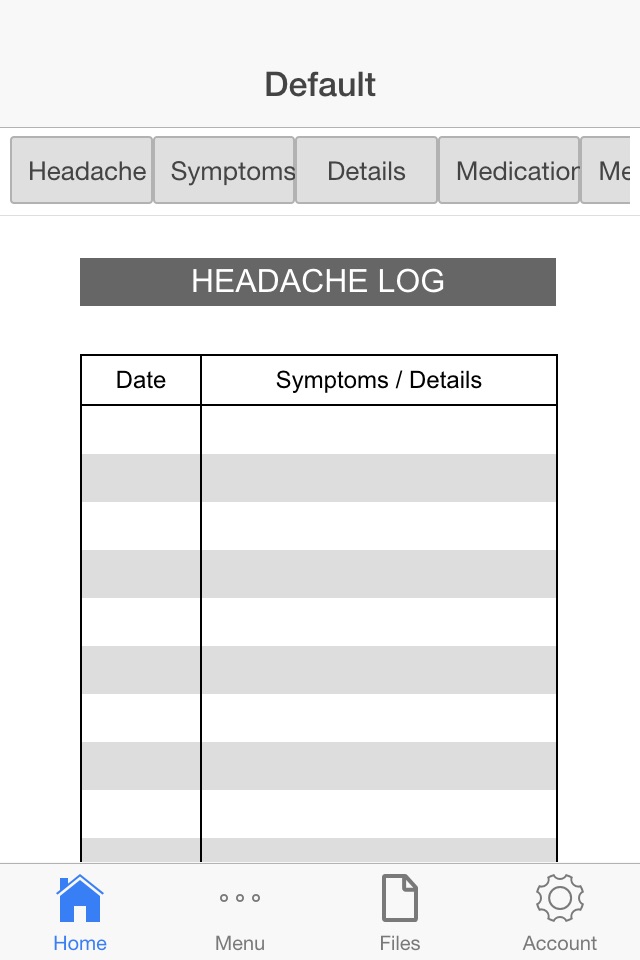 Headache Log screenshot 3