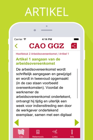 CAO GGZ screenshot 2