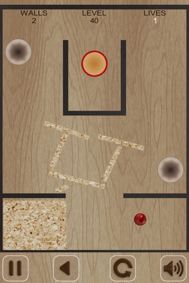 Flying Red Ball and Walls screenshot 4