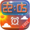 Clock Sunny & Sunset Alarm : Music Wake Up Wallpapers , Frames and Quotes Maker For Free