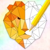 The Colorzo - Geometric Animal Coloring Book For Stress Relieving