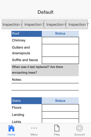 House Inspection Log screenshot 4