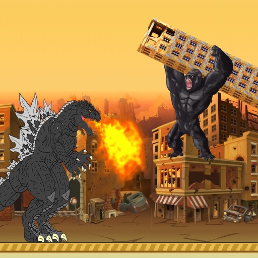 City Demolation Monsters: Godzilla vs. King Kong version iOS App