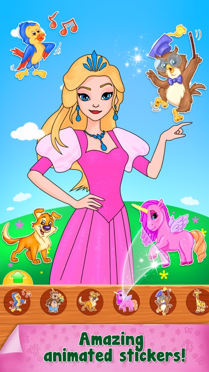 Paint Sparkles Draw - My First Coloring Book HD!