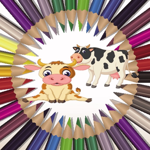 kids Farm Animals - Coloring A Farm Animal Learning Book for Kids iOS App