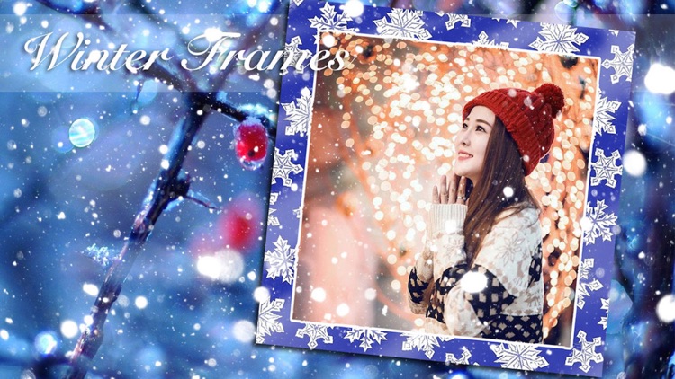 Winter Photo Frame Collage