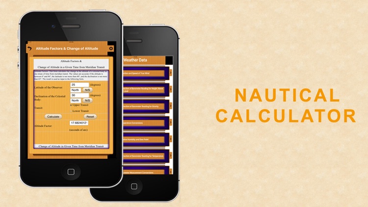 Nautical Calculator for mariners
