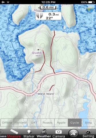 Massachusetts lakes chart GPS fishing Navigator screenshot 2