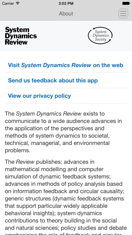 System Dynamics Review