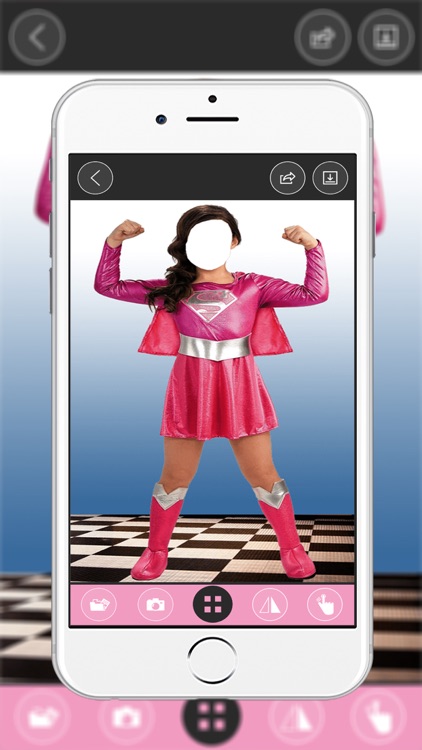 Kids Super Girl Suit New- New Photo Montage With Own Photo Or Camera