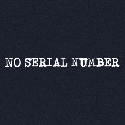 No Serial Number