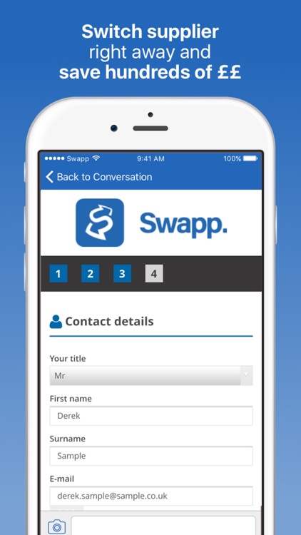 Swapp – Switch UK energy provider, save hundreds. screenshot-3