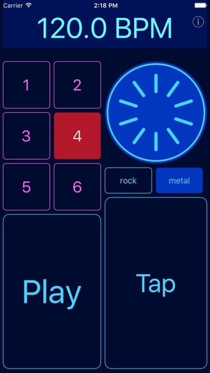 Drum Beats Metronome - drum loop adjustable BPM
